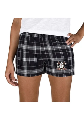 Concepts Sport Anaheim Ducks Womens Grey Ultimate Flannel Shorts