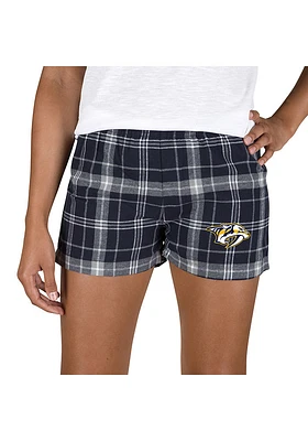 Concepts Sport Nashville Predators Womens Grey Ultimate Flannel Shorts