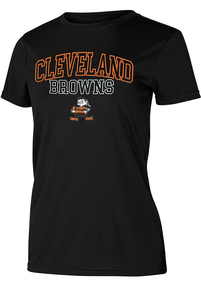 Concepts Sport Cleveland Browns Womens Black Marathon Short Sleeve T-Shirt