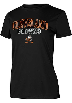 Concepts Sport Cleveland Browns Womens Black Marathon Short Sleeve T-Shirt