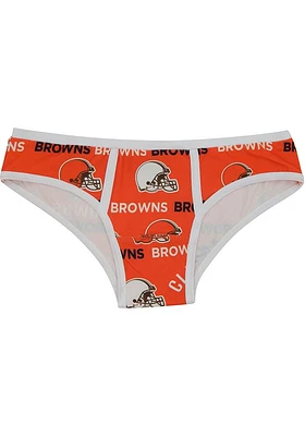 Cleveland Browns Womens Orange Logo Flagship Underwear