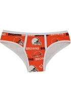 Cleveland Browns Womens Orange Logo Flagship Underwear