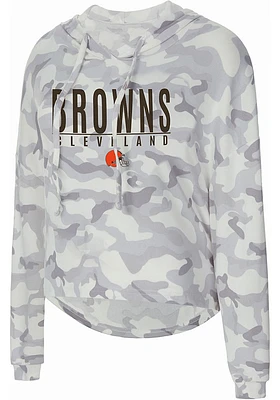 Cleveland Browns Womens Green Composite Hooded Sweatshirt