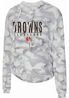 Cleveland Browns Womens Green Composite Hooded Sweatshirt