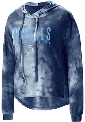 Concepts Sport Kansas City Royals Womens Navy Blue Composite Hooded Sweatshirt