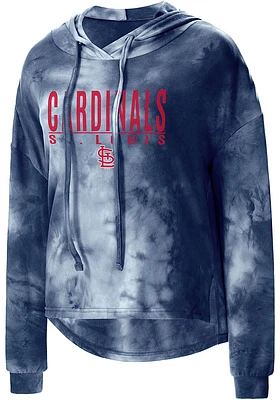 Concepts Sport St Louis Cardinals Womens Navy Blue Composite Hooded Sweatshirt