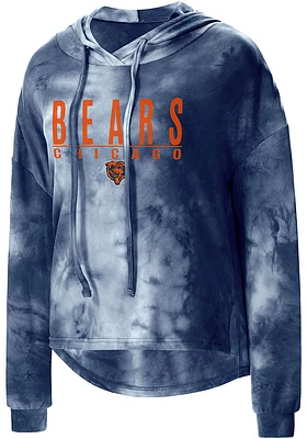 Concepts Sport Chicago Bears Womens Navy Blue Stacked Composite Hooded Sweatshirt