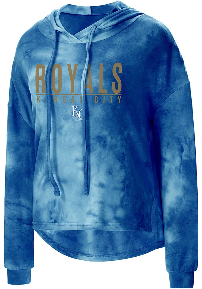Concepts Sport Kansas City Royals Womens Blue Composite Design Hooded Sweatshirt