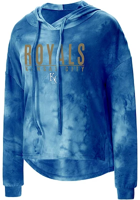 Concepts Sport Kansas City Royals Womens Blue Composite Design Hooded Sweatshirt