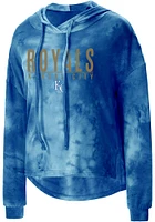 Concepts Sport Kansas City Royals Womens Blue Composite Design Hooded Sweatshirt