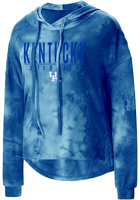 Concepts Sport Kentucky Wildcats Womens Blue Composite Design Hooded Sweatshirt