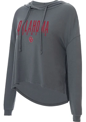 Oklahoma Sooners Womens Charcoal Composite Hooded Sweatshirt