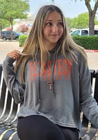 Texas Tech Red Raiders Womens Charcoal Composite Hooded Sweatshirt