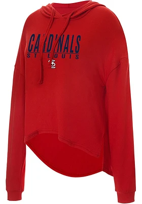 Concepts Sport St Louis Cardinals Womens Red Composite Hooded Sweatshirt