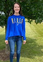 St Louis Blues Womens Blue Composite Hooded Sweatshirt