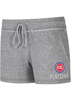 Concepts Sport Detroit Pistons Womens Grey Mainstream Shorts