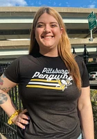 Pittsburgh Penguins Womens Black Marathon Short Sleeve T-Shirt
