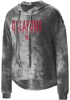 Oklahoma Sooners Womens Charcoal Composite Design Hooded Sweatshirt