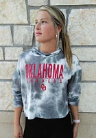 Oklahoma Sooners Womens Charcoal Composite Design Hooded Sweatshirt