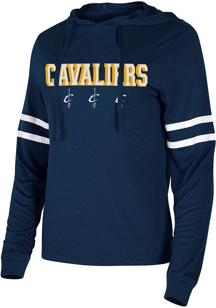 Cleveland Cavaliers Womens Navy Blue Marathon Hooded Sweatshirt