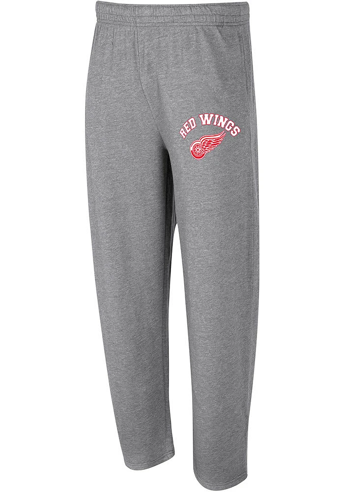 Detroit Red Wings Mens Grey Mainstream Logo Fashion Sweatpants