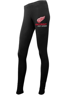 Detroit Red Wings Womens Black Fraction Pants