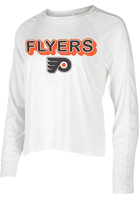 Concepts Sport Philadelphia Flyers Womens White Gable Loungewear Sleep Shirt