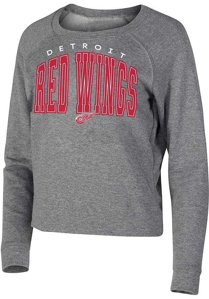 Detroit Red Wings Womens Grey Mainstream Crew Sweatshirt