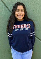 Oklahoma City Thunder Womens Navy Blue Marathon Hooded Sweatshirt