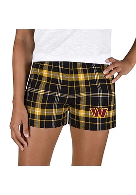 Concepts Sport Washington Commanders Womens Black Ultimate Flannel Shorts