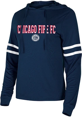 Chicago Fire Womens Navy Blue Marathon Hooded Sweatshirt