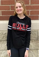 Chicago Bulls Womens Black Marathon Hooded Sweatshirt