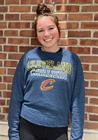 Cleveland Cavaliers Womens Navy Blue Mainstream Crew Sweatshirt