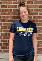 Cleveland Cavaliers Womens Navy Blue Marathon Short Sleeve T-Shirt