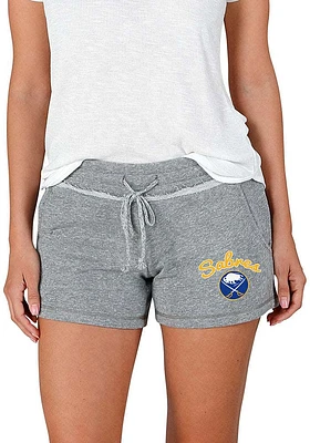 Concepts Sport Buffalo Sabres Womens Grey Mainstream Terry Shorts