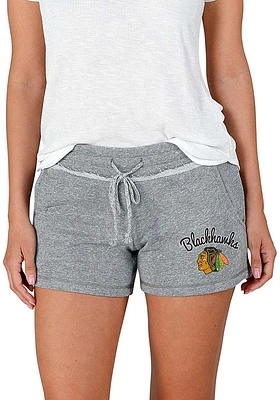 Concepts Sport Chicago Blackhawks Womens Grey Mainstream Terry Shorts