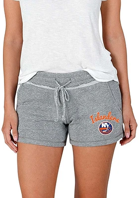 Concepts Sport New York Islanders Womens Grey Mainstream Terry Shorts