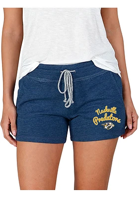 Concepts Sport Nashville Predators Womens Navy Blue Mainstream Terry Shorts