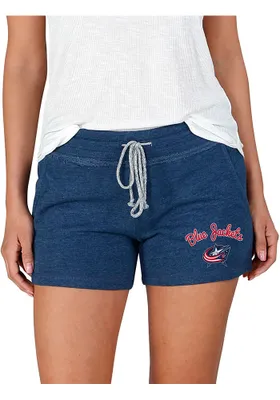 Concepts Sport Columbus Blue Jackets Womens Navy Mainstream Terry Shorts