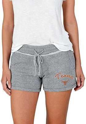Concepts Sport Texas Longhorns Womens Grey Mainstream Terry Shorts