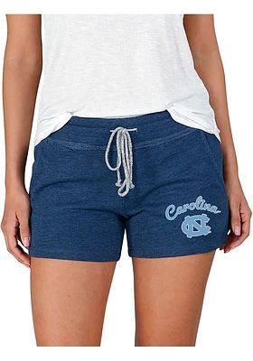Concepts Sport North Carolina Tar Heels Womens Navy Blue Mainstream Terry Shorts