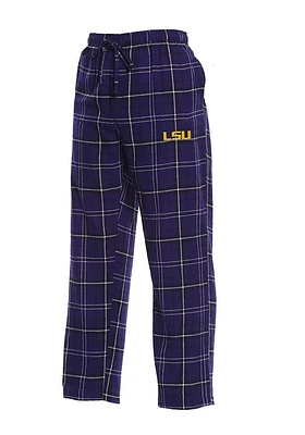 Concepts Sport LSU Tigers Mens Purple Ultimate Plaid Sleep Pants
