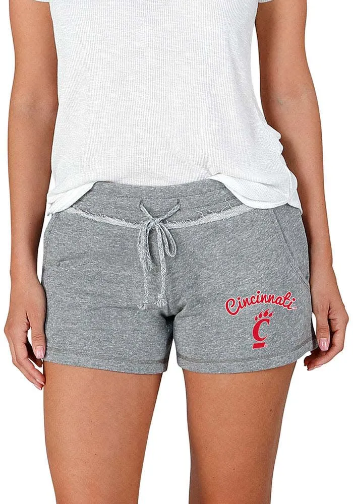 Concepts Sport Cincinnati Bearcats Womens Grey Mainstream Terry Shorts