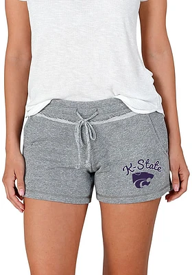 Concepts Sport K-State Wildcats Womens Grey Mainstream Terry Shorts