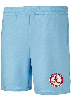 Concepts Sport St Louis Cardinals Mens Light Blue Powerplay Shorts