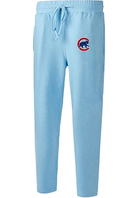 Concepts Sport Chicago Cubs Mens Light Blue Powerplay Fashion Sweatpants