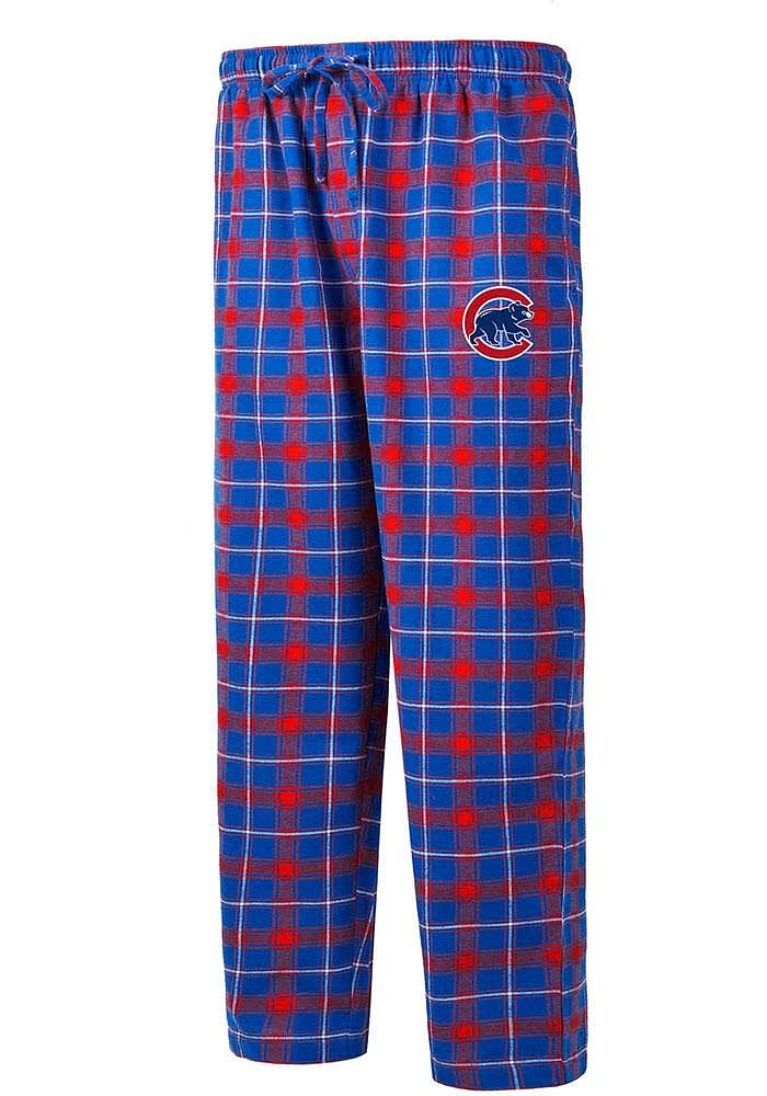 Chicago Cubs Mens Blue Ledger Sleep Pants