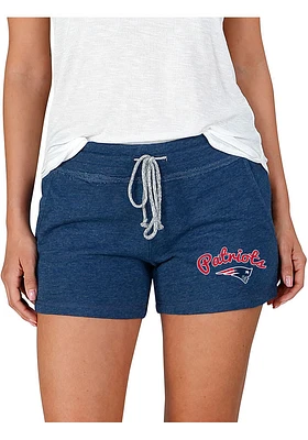 Concepts Sport New England Patriots Womens Navy Blue Mainstream Terry Shorts