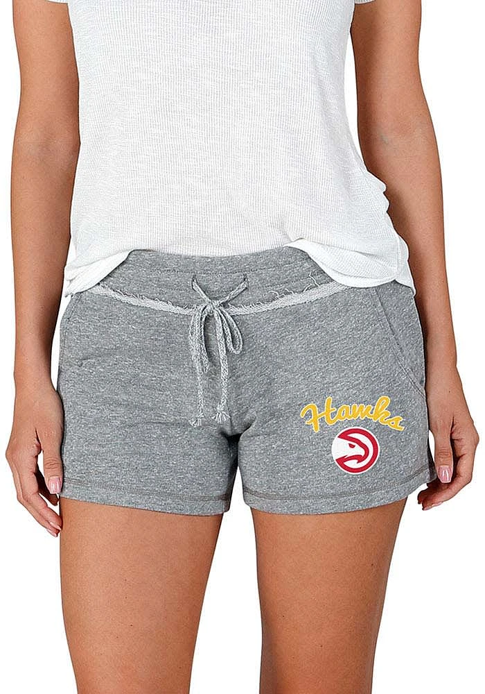 Concepts Sport Atlanta Hawks Womens Grey Mainstream Terry Shorts