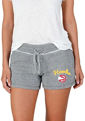 Concepts Sport Atlanta Hawks Womens Grey Mainstream Terry Shorts